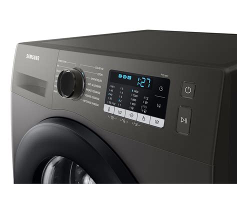 lave linge hublot samsung anti débordement ecobubble couleur gris|Lave.